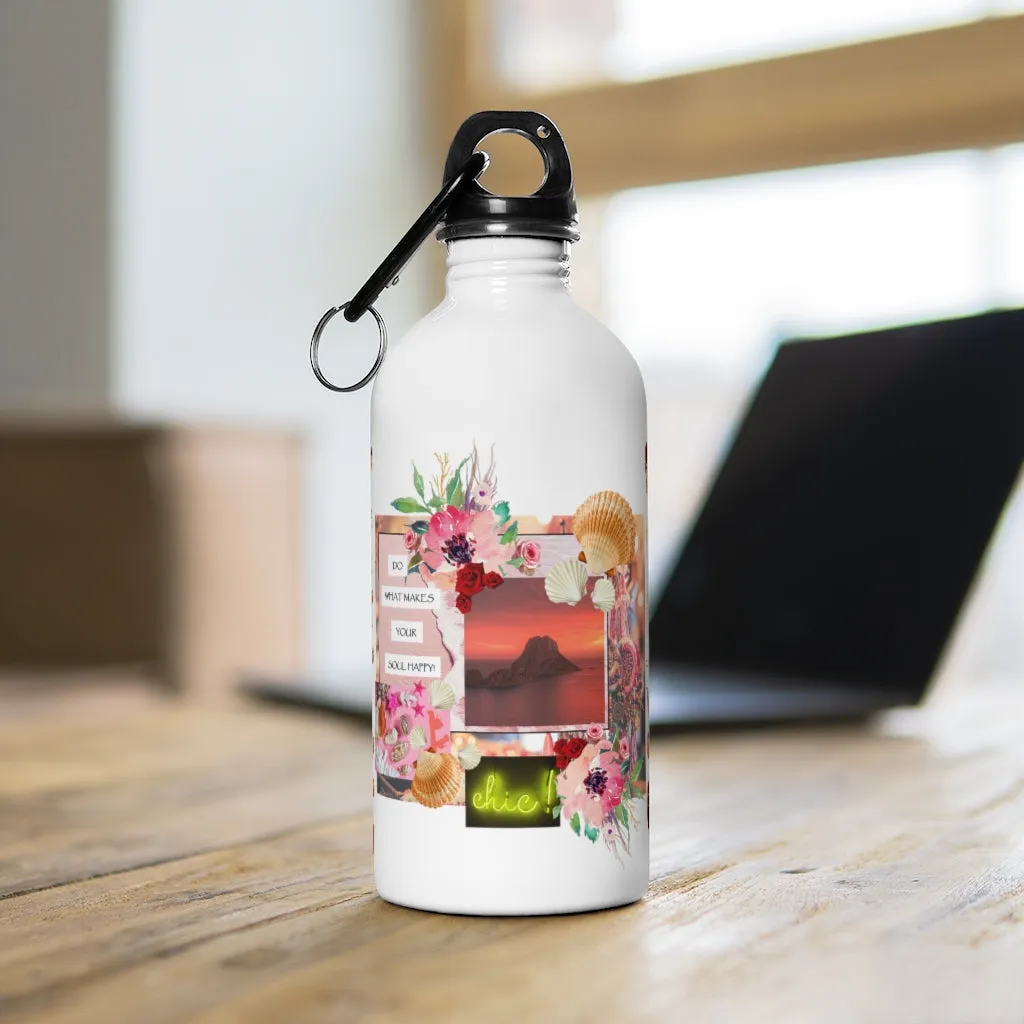 Stainless Steel Water Bottle 'Ibiza life'