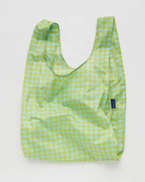 Standard Baggu - Mint Pixel Gingham