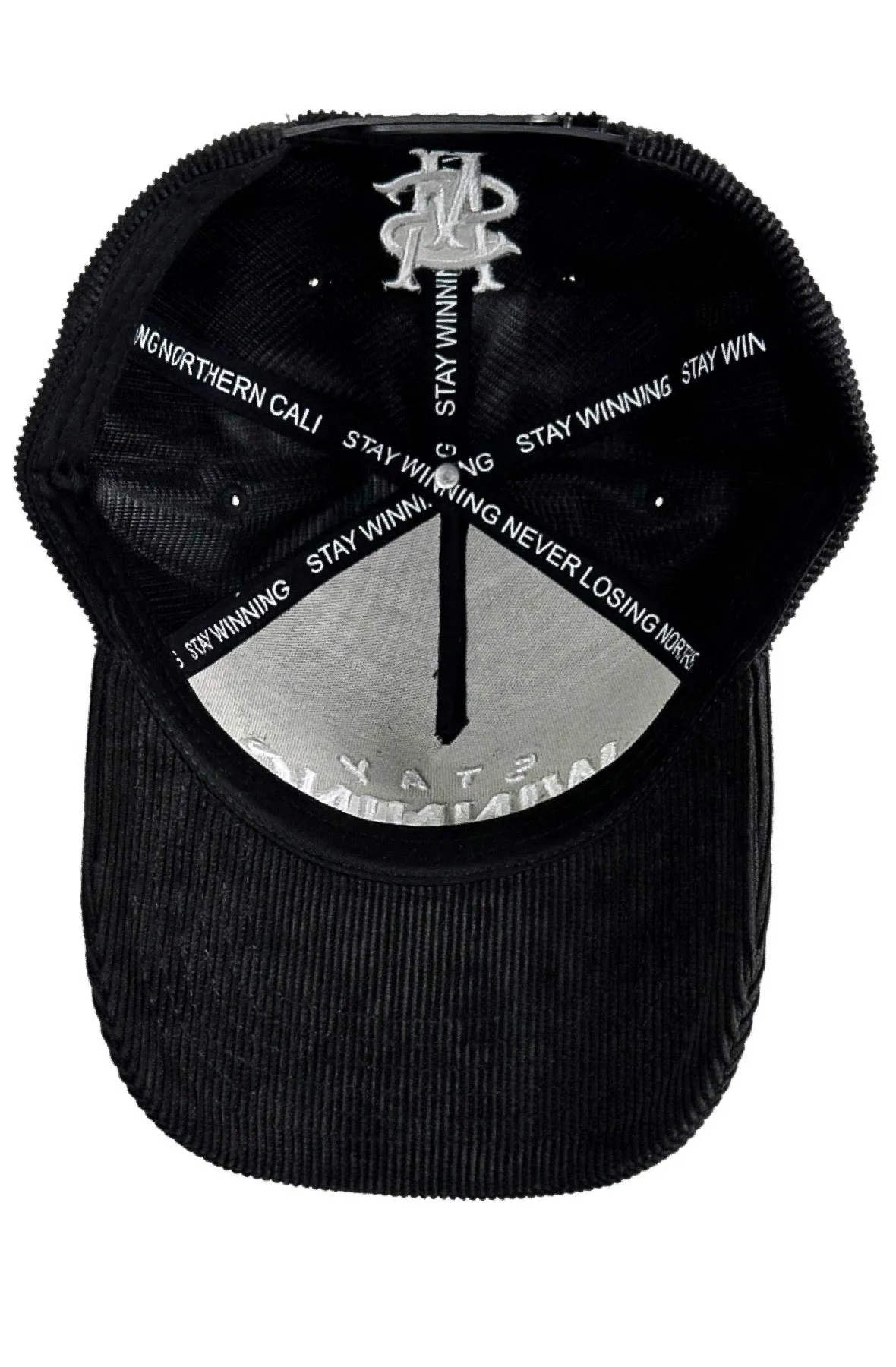 Stay Winning Corduroy Black Hat