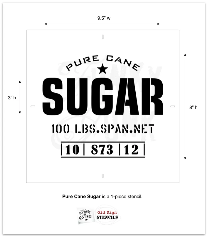 Stencil Sugar Sign by Funky Junk Old Sign Stencils