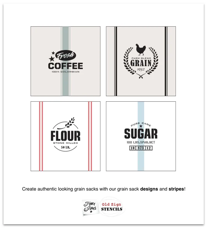 Stencil Sugar Sign by Funky Junk Old Sign Stencils
