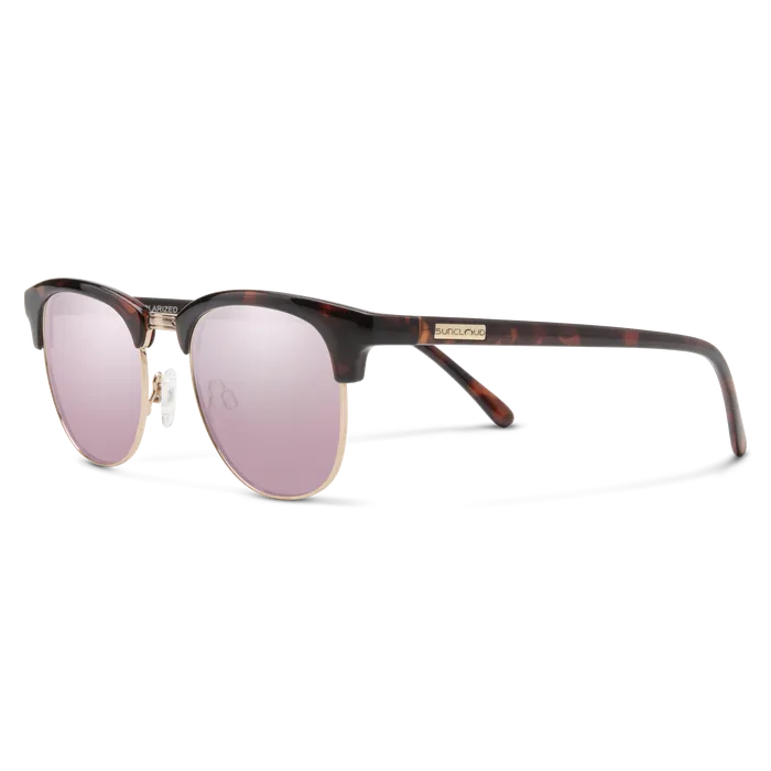 Step Out - Tortoise   Polarized Pink Gold Mirror Lens