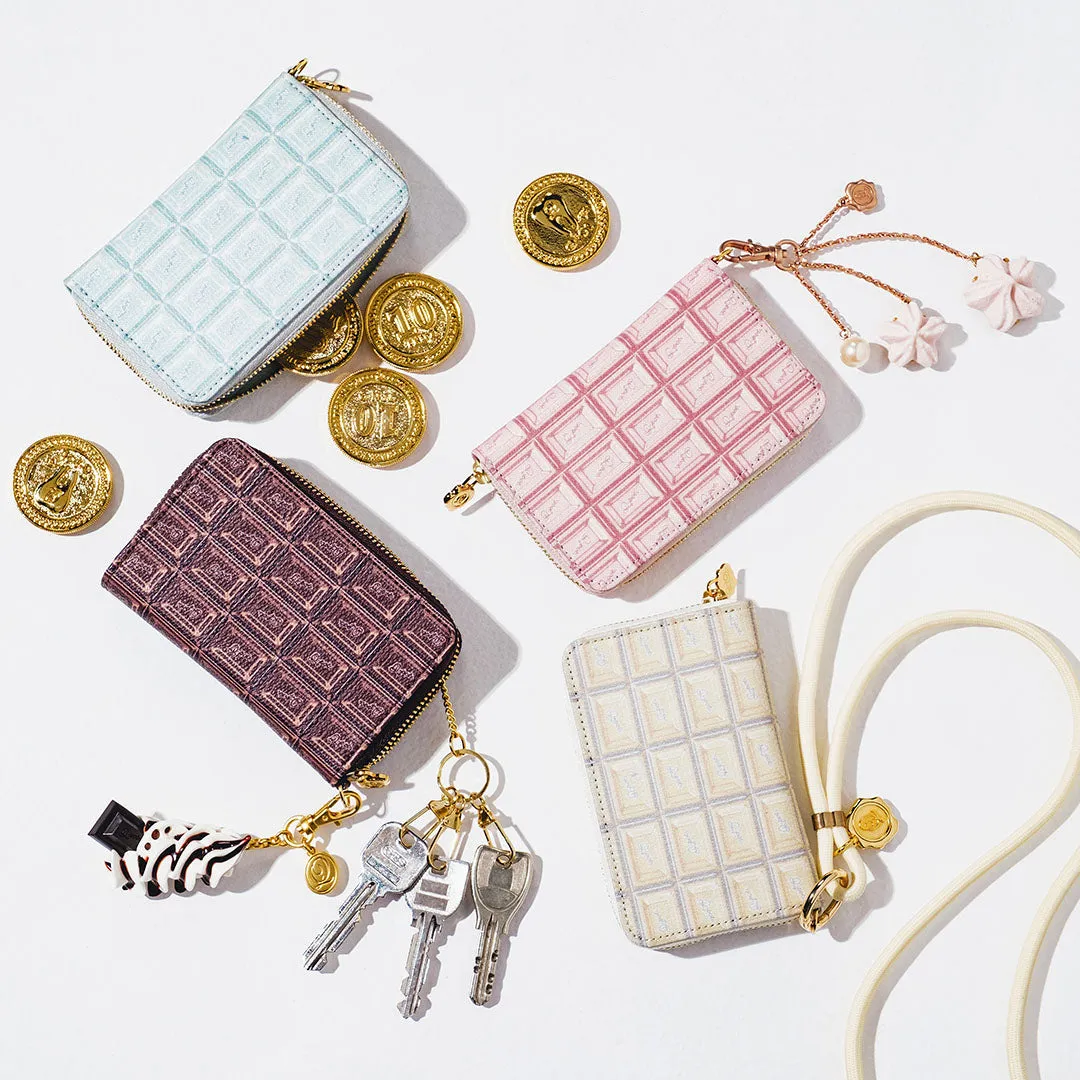 Strawberry Chocolate Compact Zip Around Wallet【Japan Jewelry】
