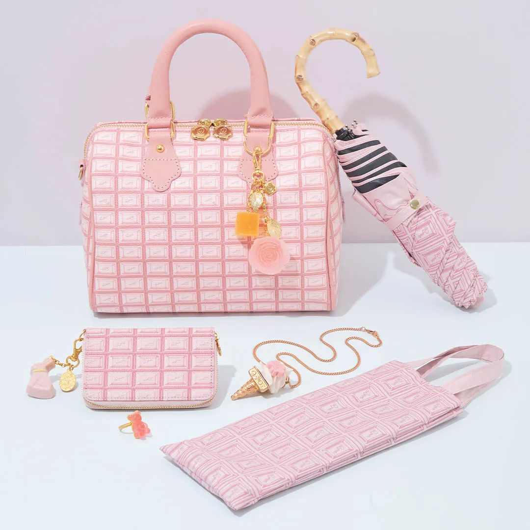 Strawberry Chocolate Compact Zip Around Wallet【Japan Jewelry】