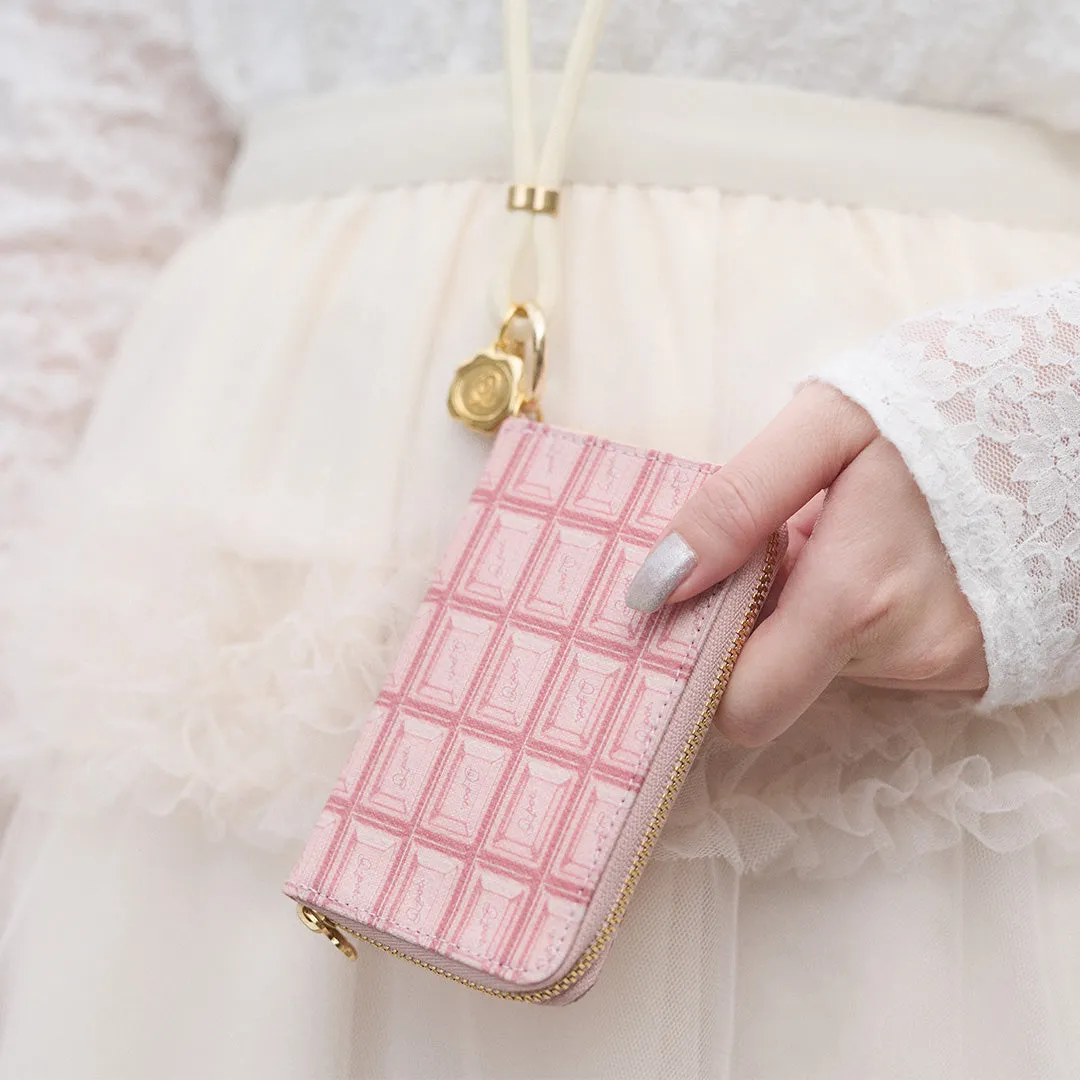 Strawberry Chocolate Compact Zip Around Wallet【Japan Jewelry】