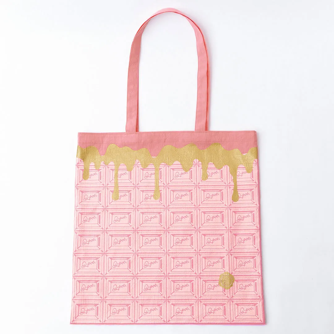Strawberry Chocolate Washer Fabric Tote Bag【Japan Jewelry】