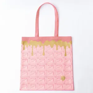 Strawberry Chocolate Washer Fabric Tote Bag【Japan Jewelry】