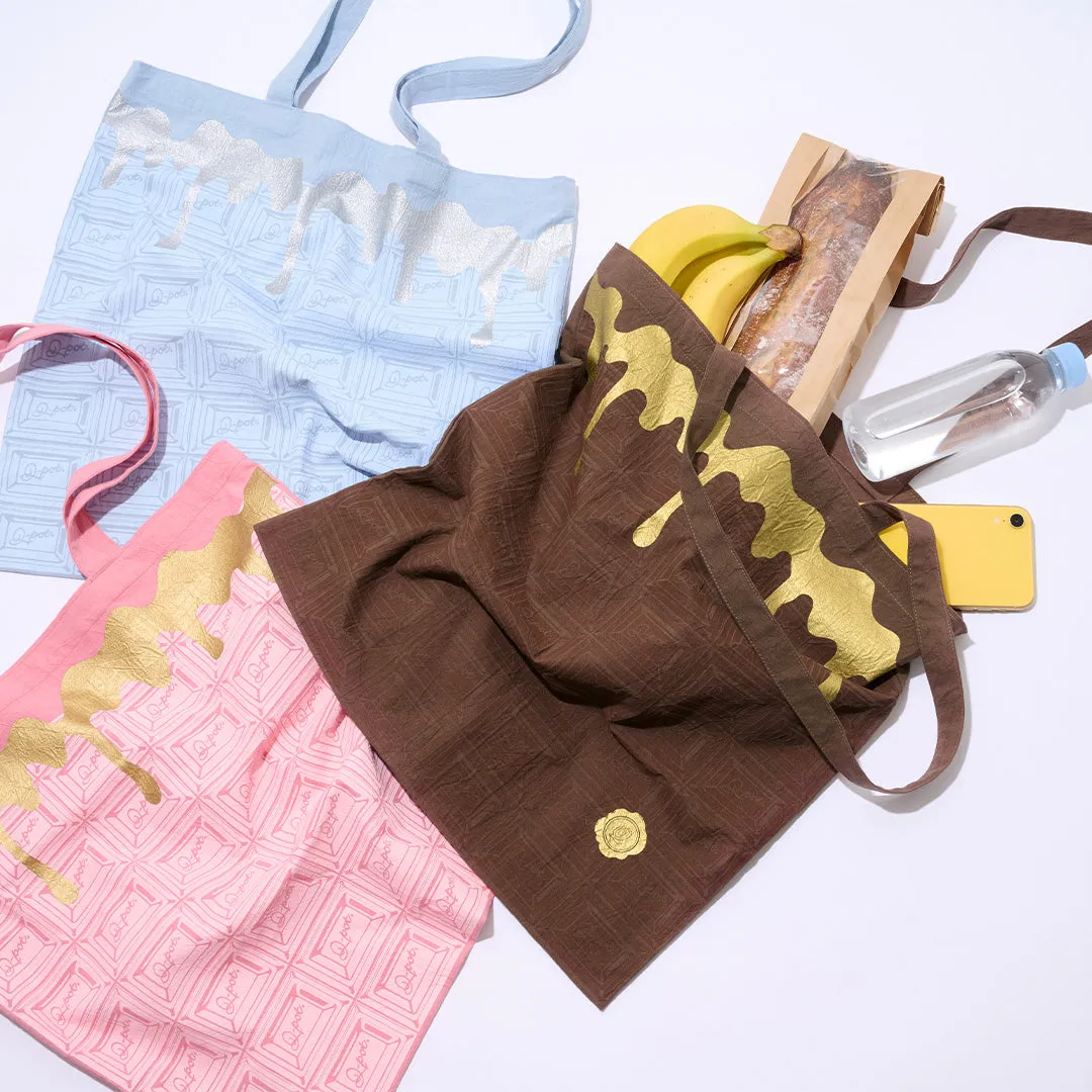 Strawberry Chocolate Washer Fabric Tote Bag【Japan Jewelry】