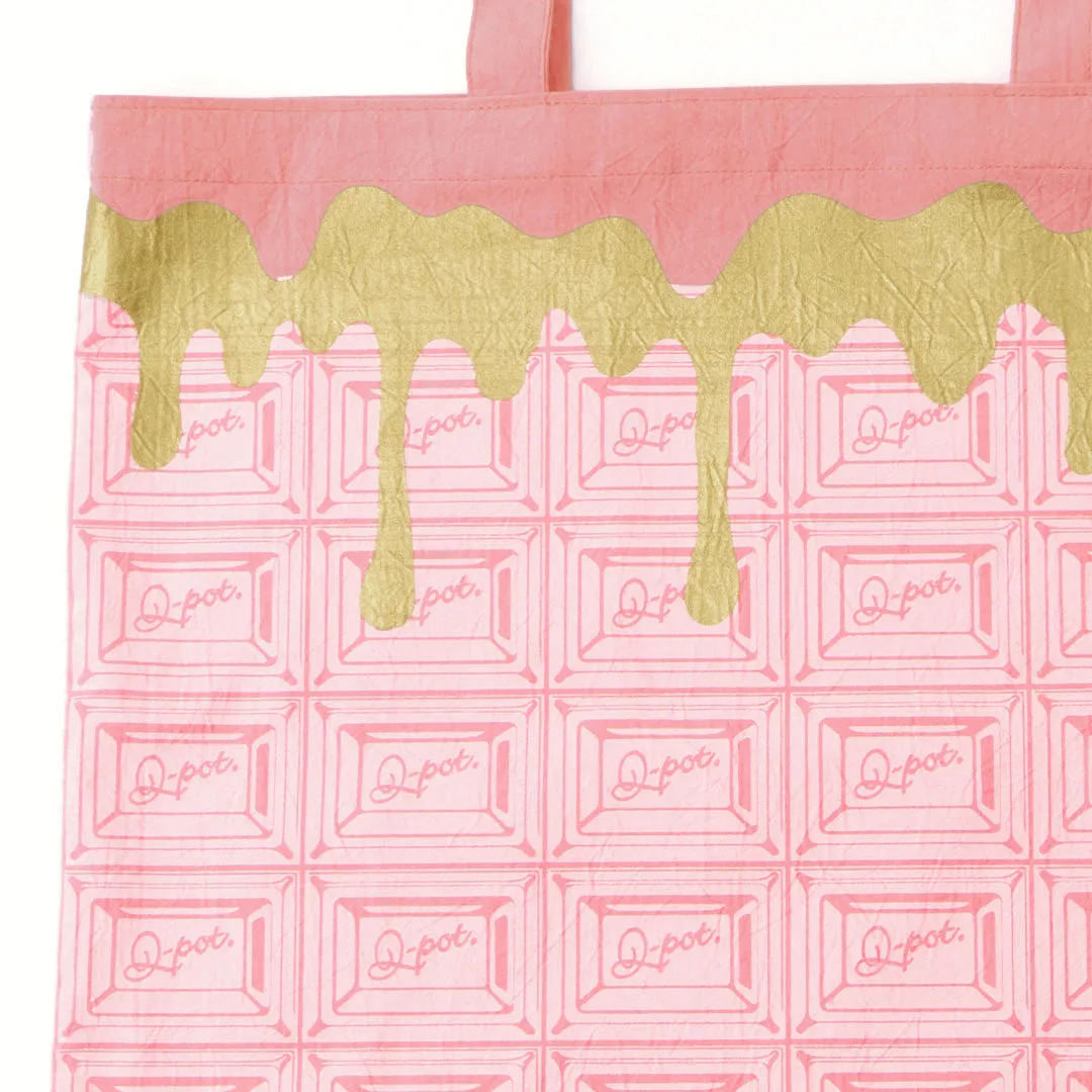Strawberry Chocolate Washer Fabric Tote Bag【Japan Jewelry】