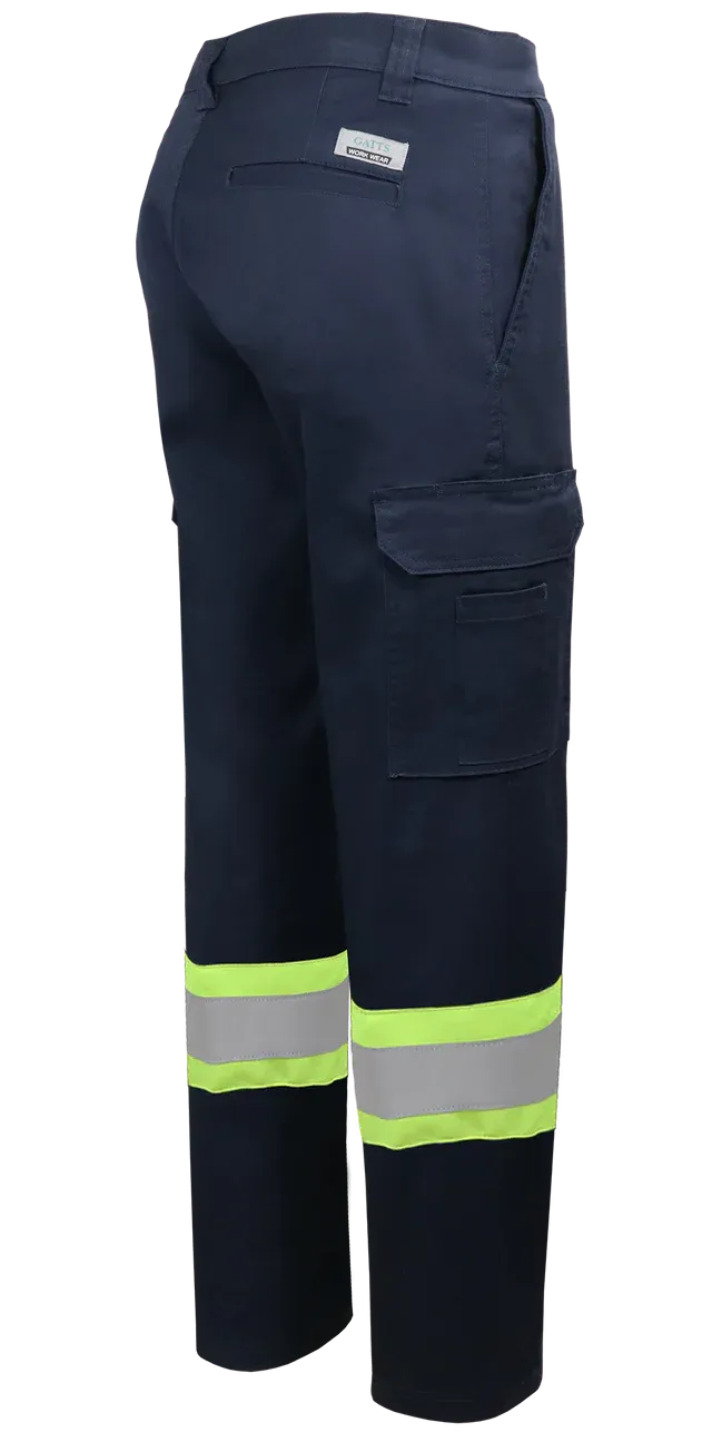 Stretch Cargo Pant with 4" Contrast Striping by GATTS Workwear - Style 011EX4