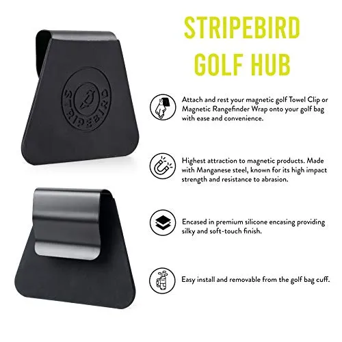Stripebird - Golf Hub for Magnetic Accessories - Golf Bag Attachment