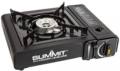 Summit Portable Camping Gas Stove With Carry Bag