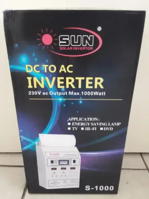 Sun Solar DC to AC power inverter S-1000 (1000 watts) – Excludes battery
