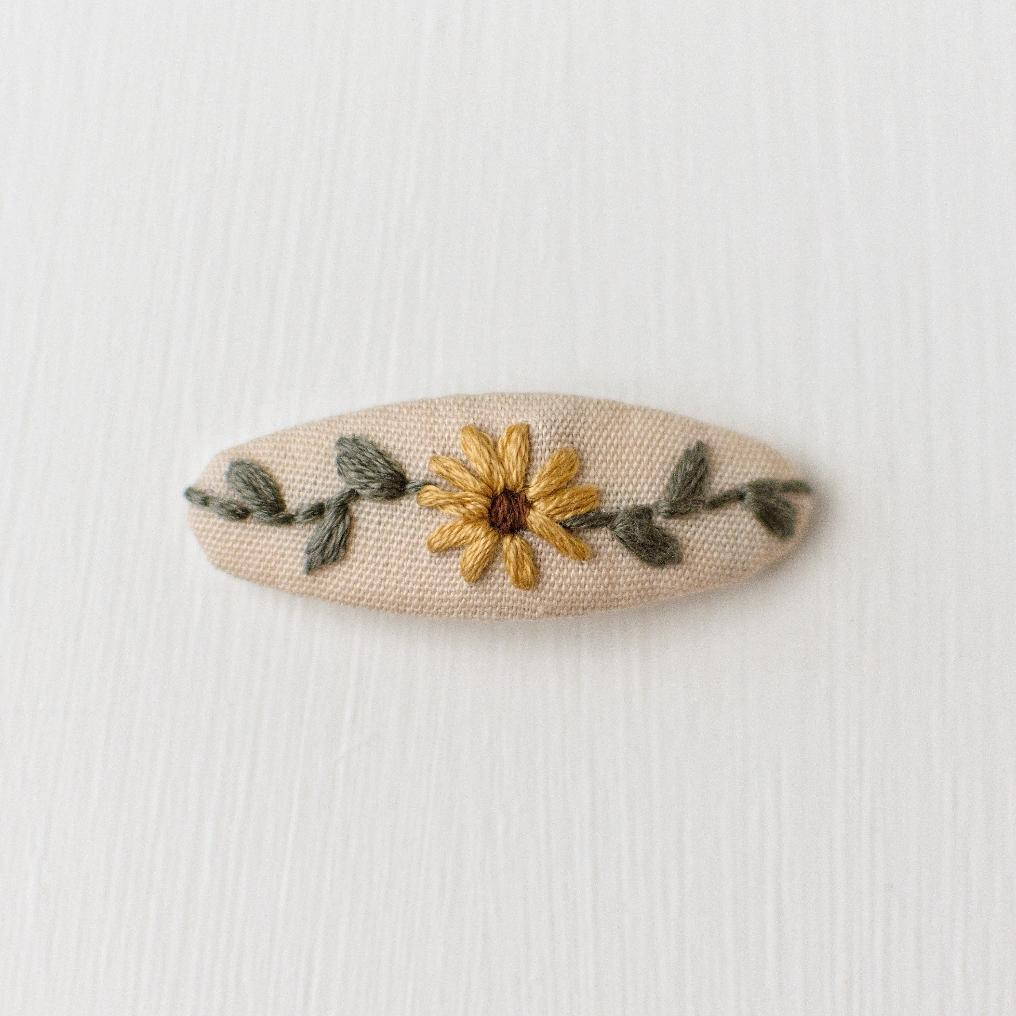 Sunflower 2in Snap Clip - Marked down due to metal clips being a different quality