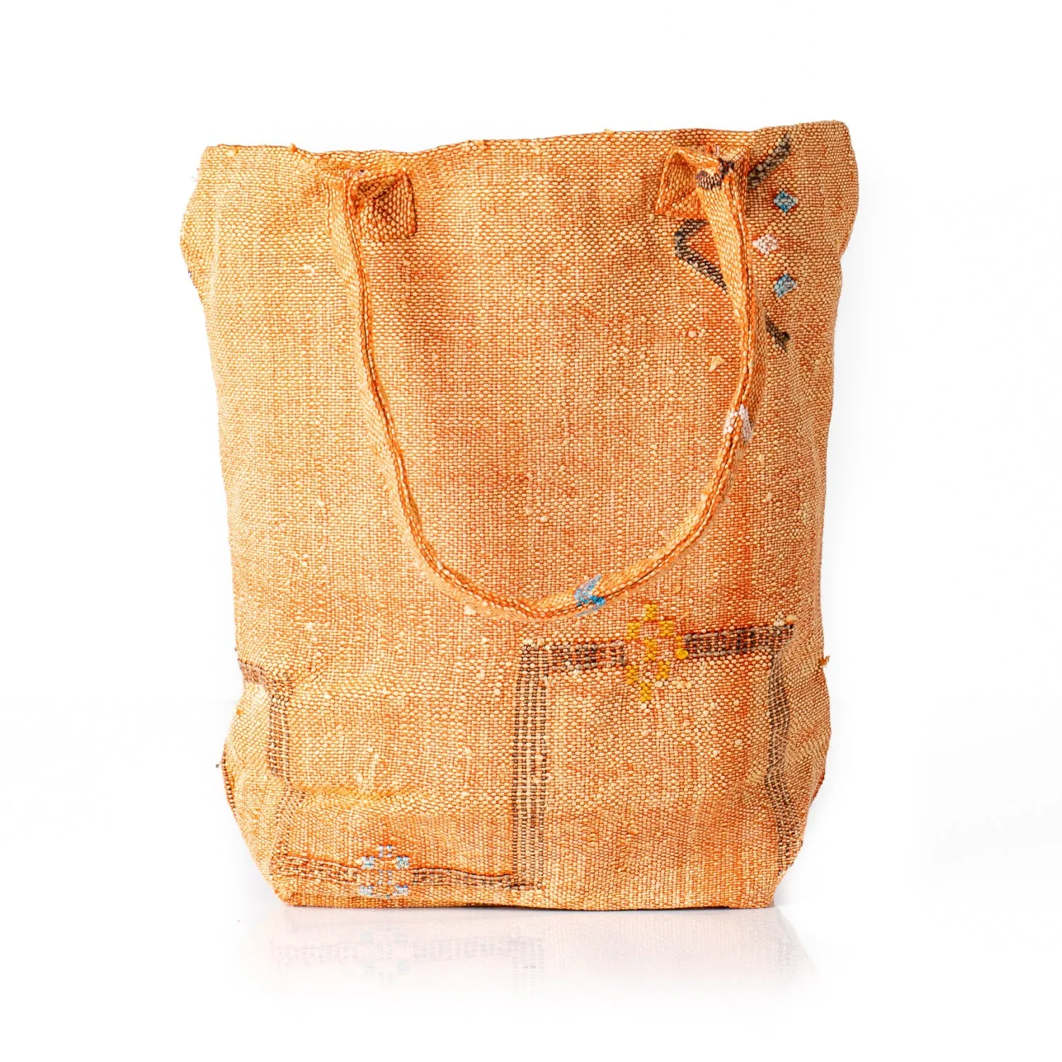 Sunset Orange - Tote Cactus Silk bag