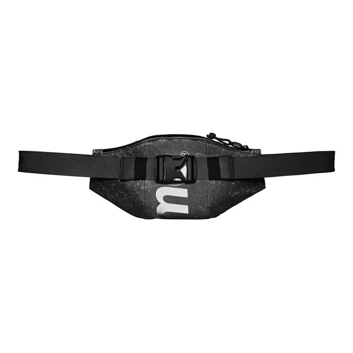 Supreme Waterproof Reflective Speckled Waist Bag- Black