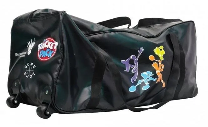 Sure Shot The Racket Pack Badminton Holdall With Wheels - Black