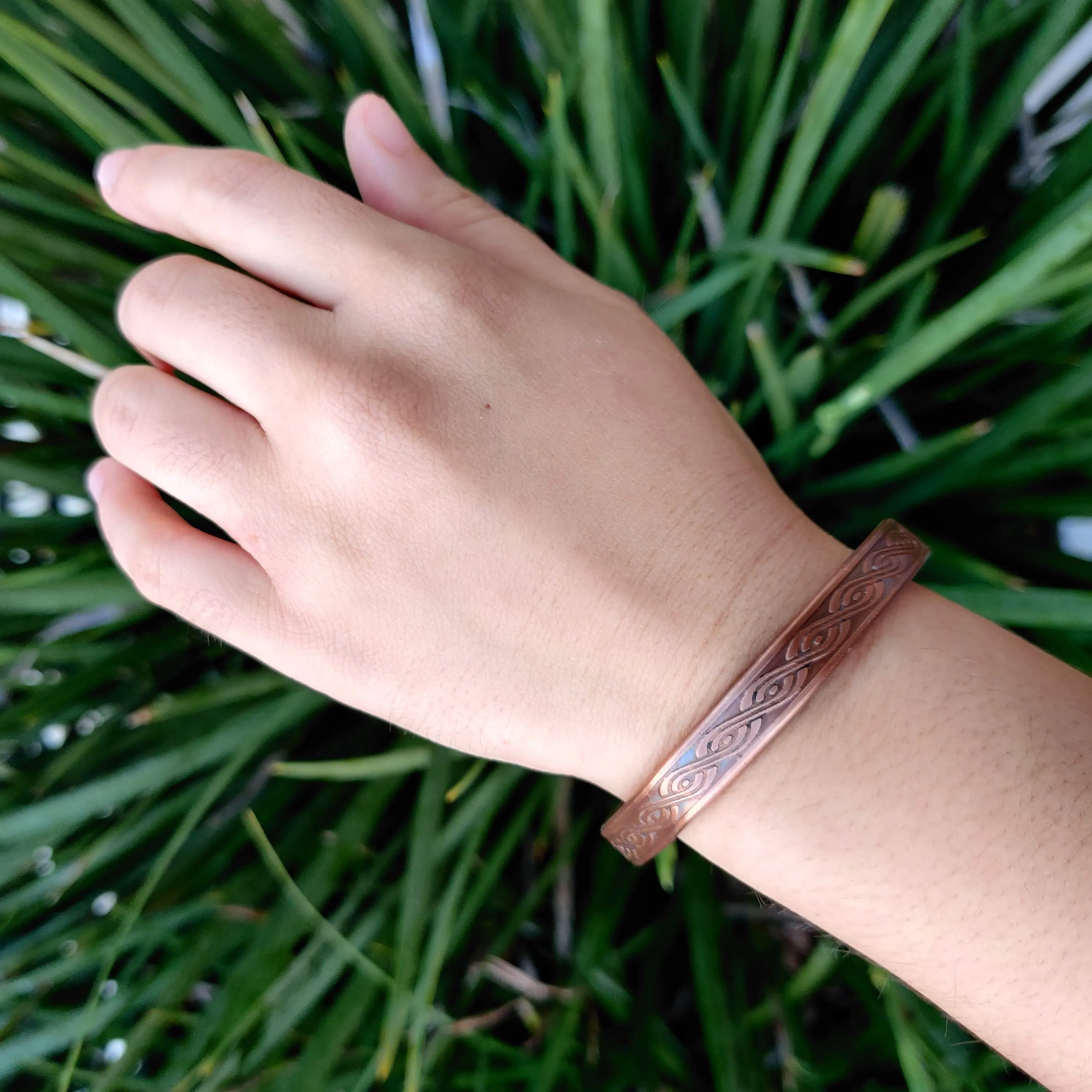 Swirl Copper Magnetic Bracelet