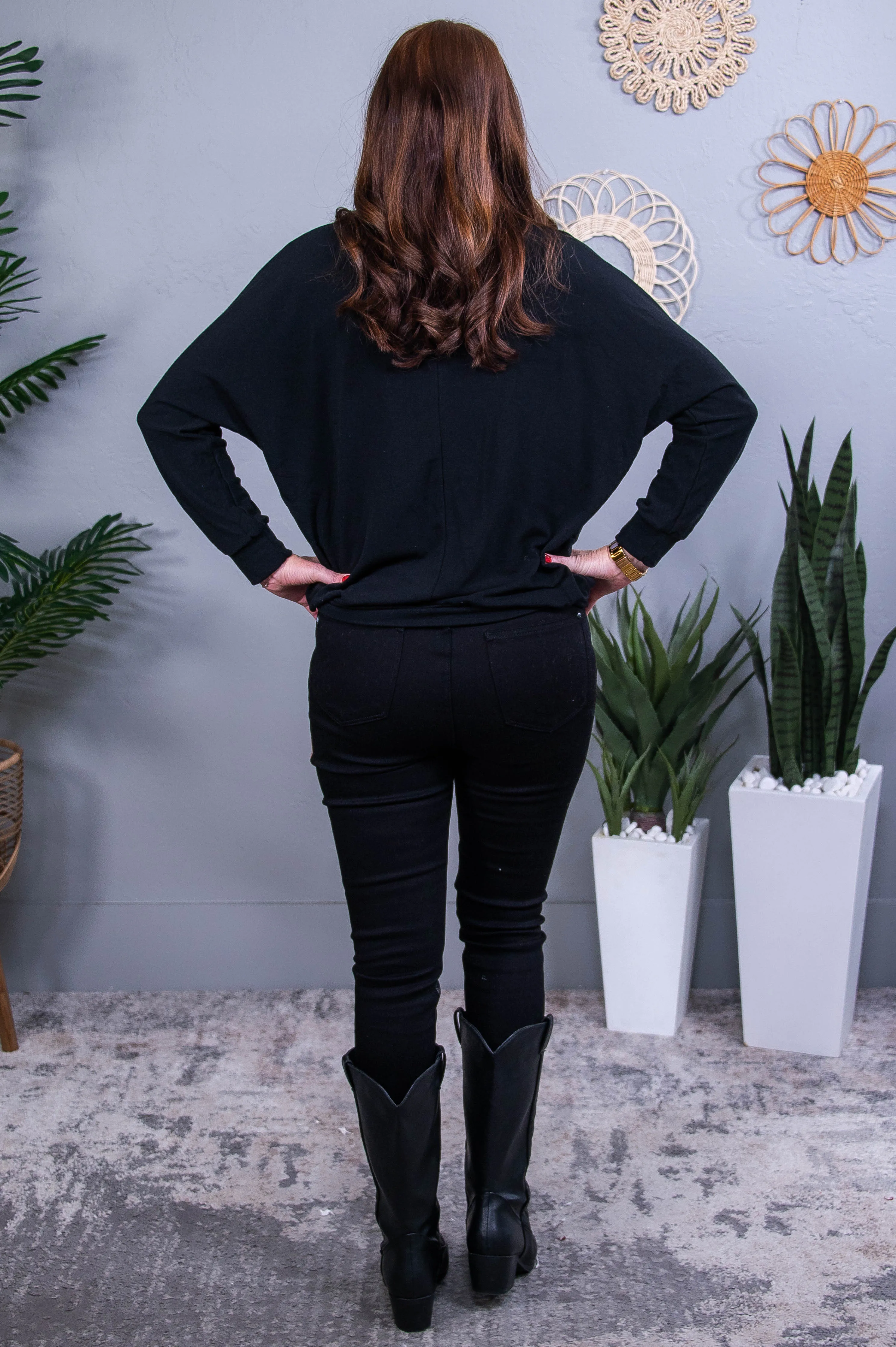 Taking Back My Power Black Printed Top - T10518BK