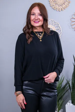 Taking Back My Power Black Printed Top - T10518BK