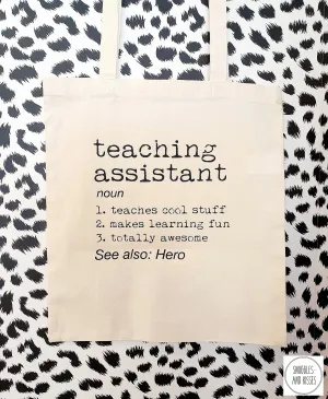 Teaching Assistant Definition Tote Bag