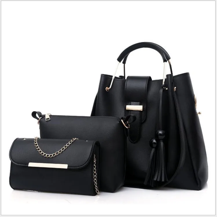 Three-piece Tassel One-shoulder Diagonal Handbag