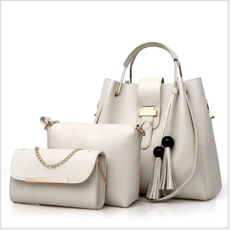 Three-piece Tassel One-shoulder Diagonal Handbag