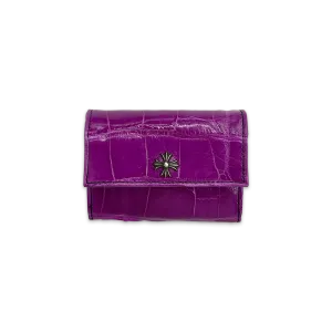 Tiny Plus Cross Alligator Leather Wallet