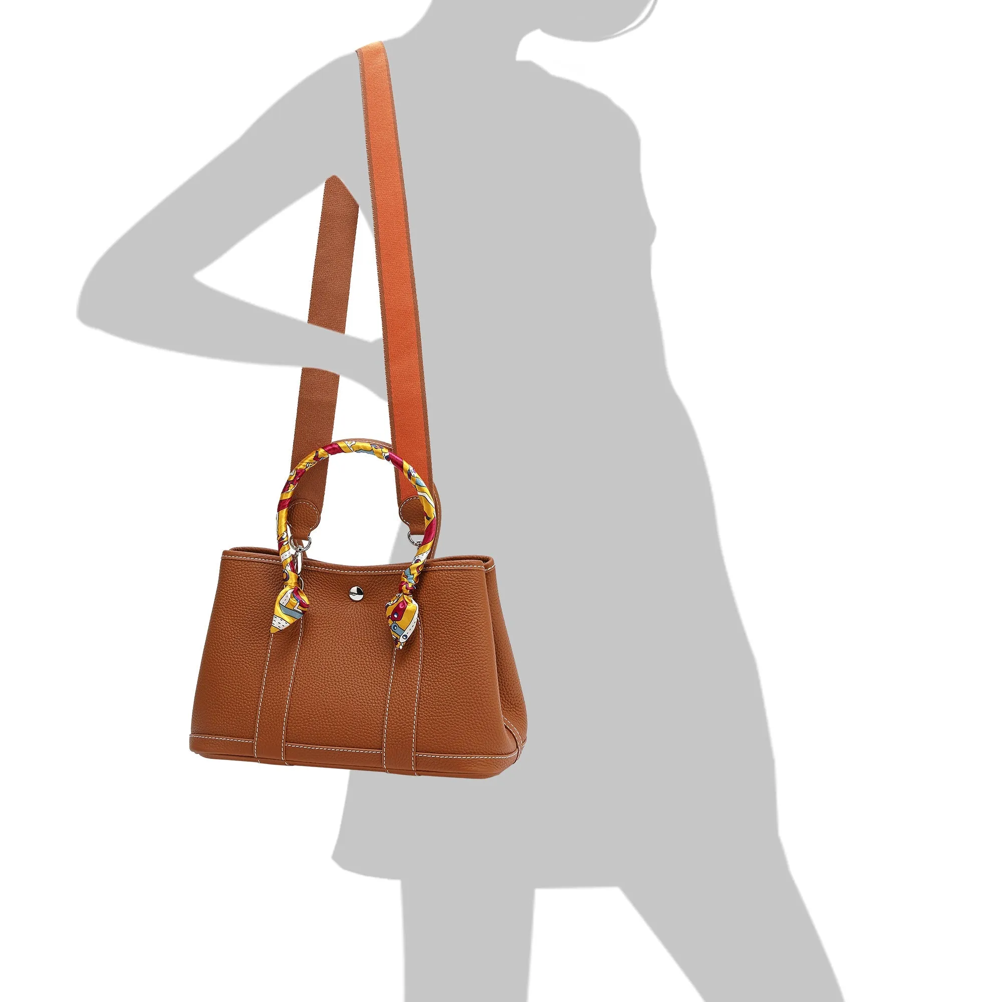 Top-Grain Leather Satchel/ Tote Bag