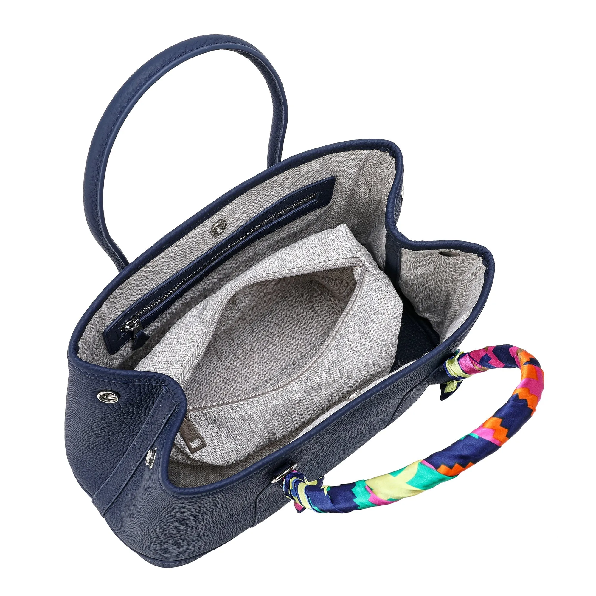 Top-Grain Leather Satchel/ Tote Bag
