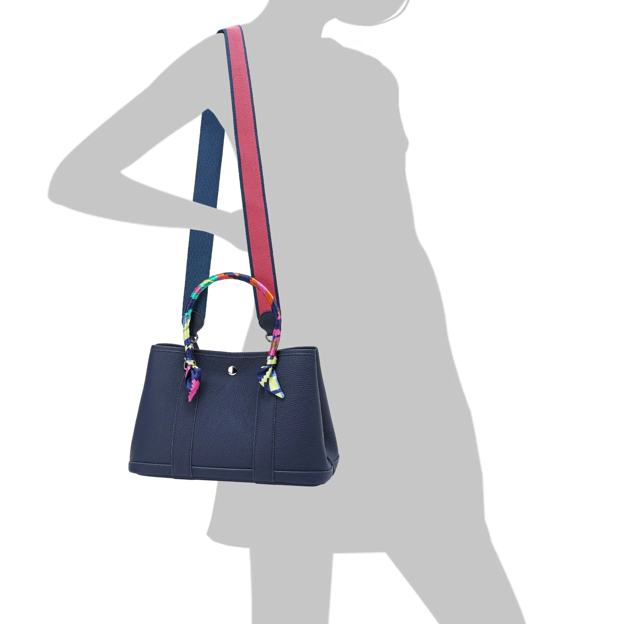 Top-Grain Leather Satchel/ Tote Bag