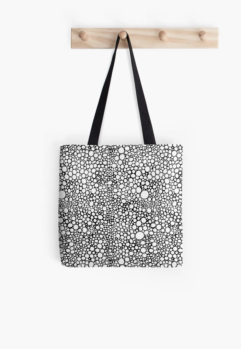 Tote Bag 'Black & White Bubbles'
