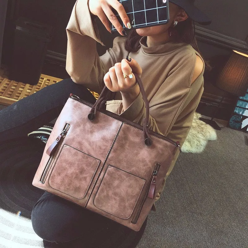 Tote / Shoulder Bag  <br>Vegan-Leather