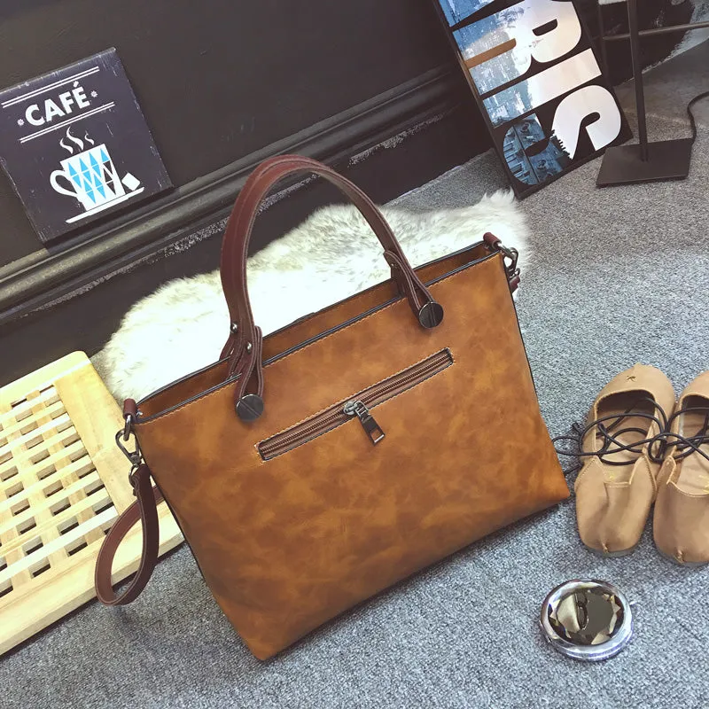 Tote / Shoulder Bag  <br>Vegan-Leather