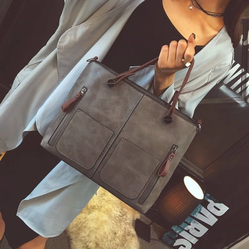 Tote / Shoulder Bag  <br>Vegan-Leather
