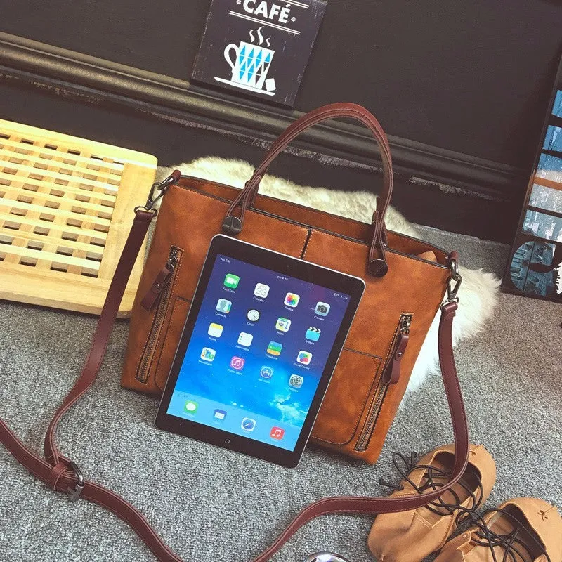 Tote / Shoulder Bag  <br>Vegan-Leather