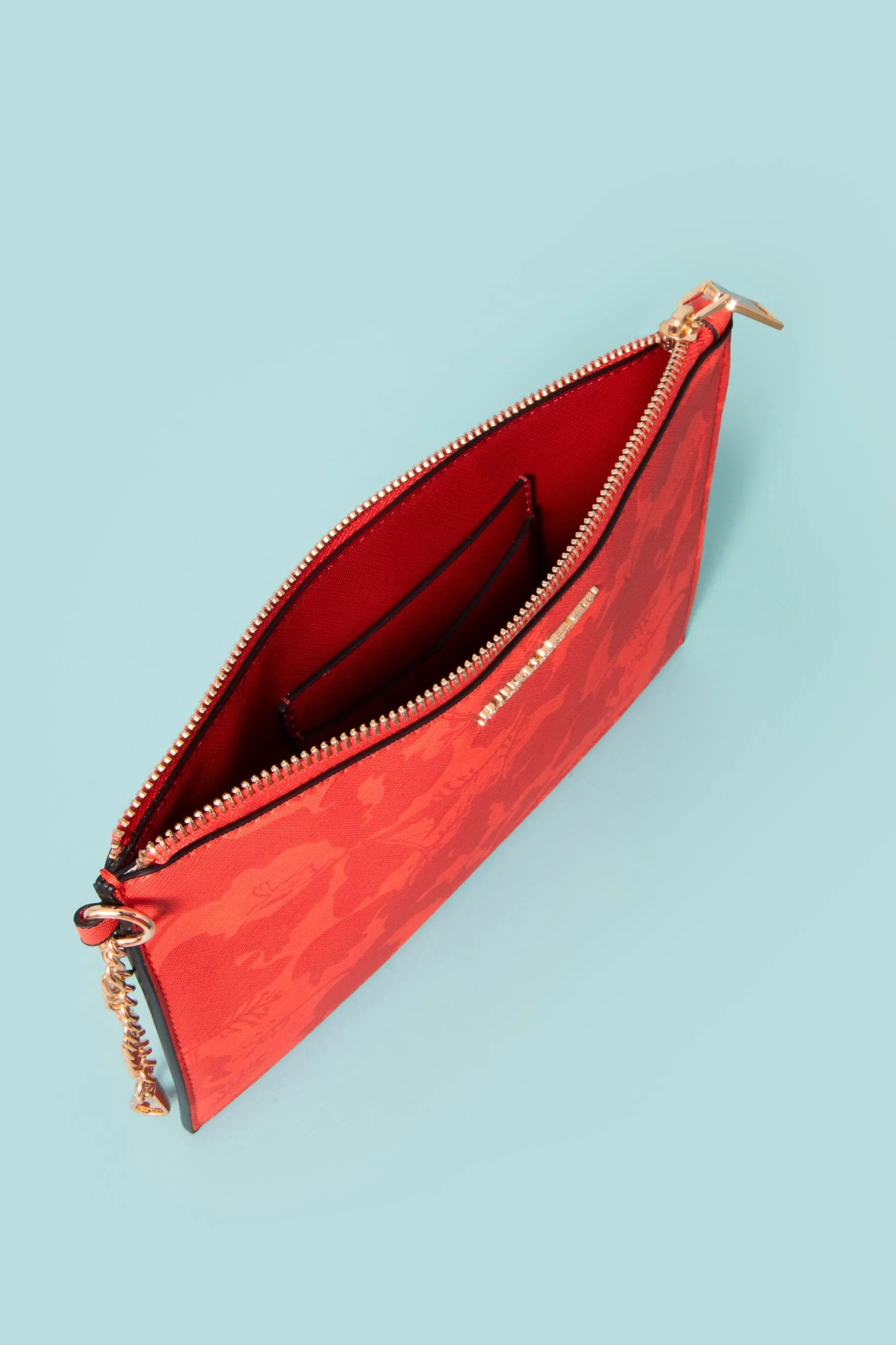 Travel Pouch- Red Hibiscus