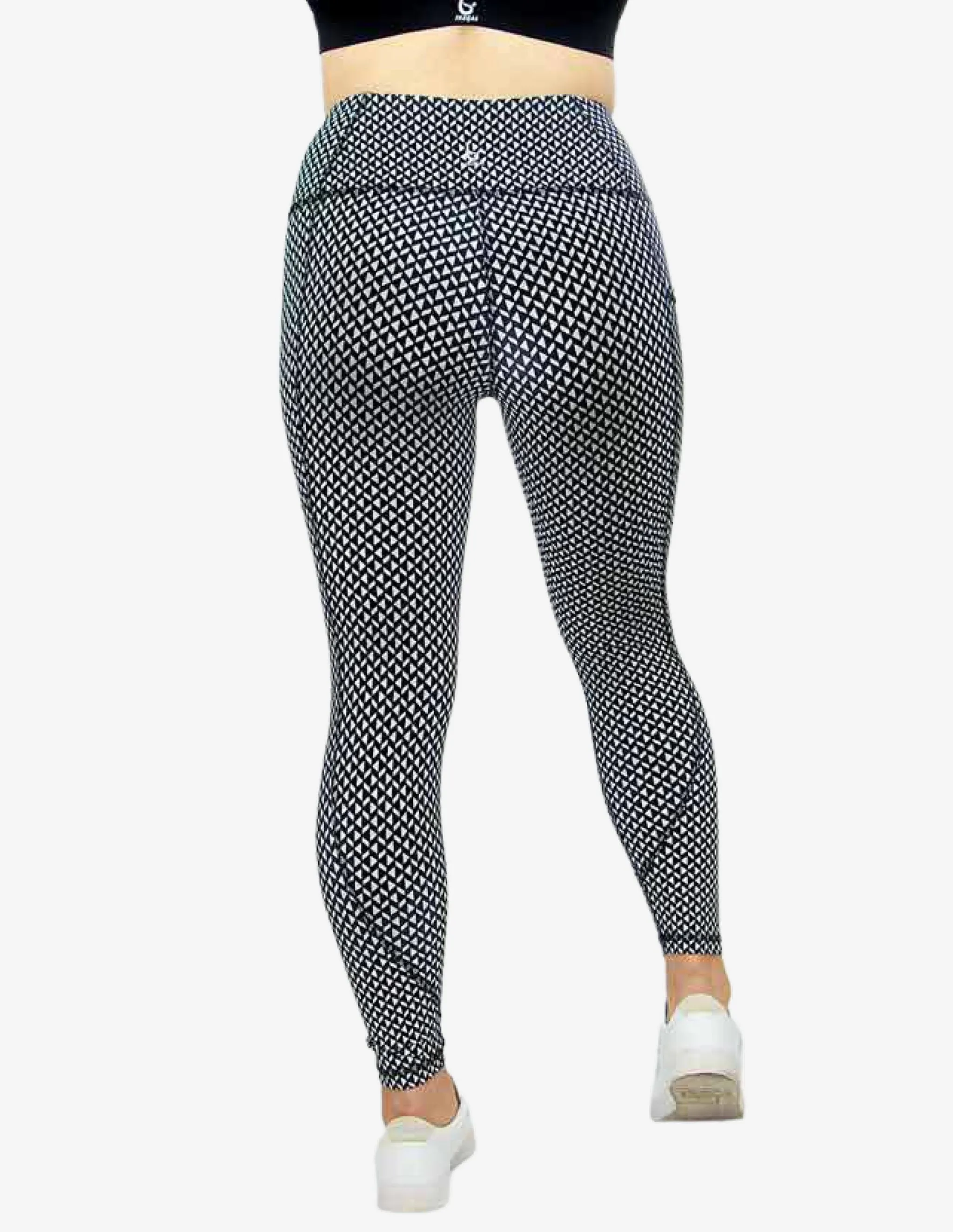 Triangle waist Legging - Black & White