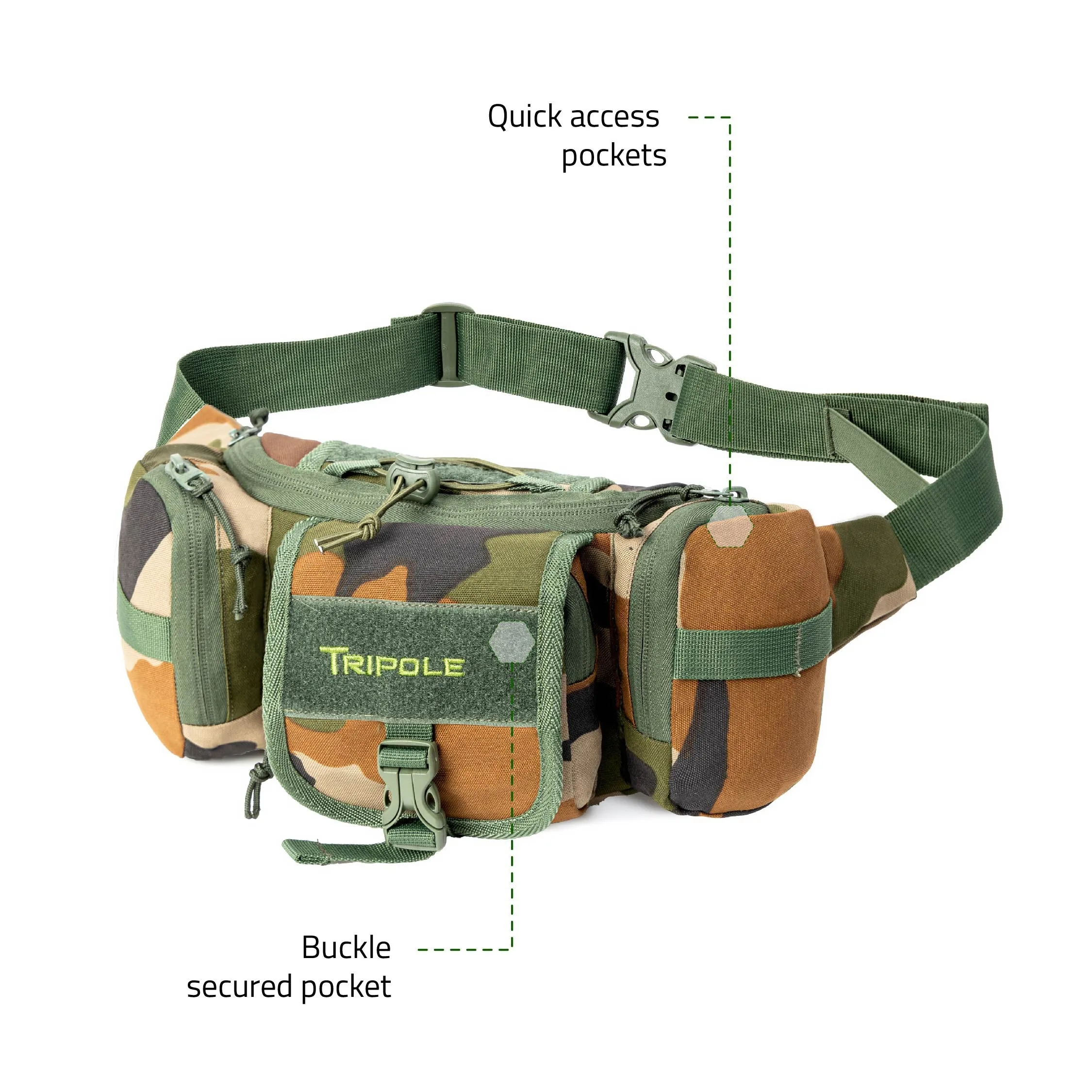 Tripole Tactical Waist Pack and Fanny Bag