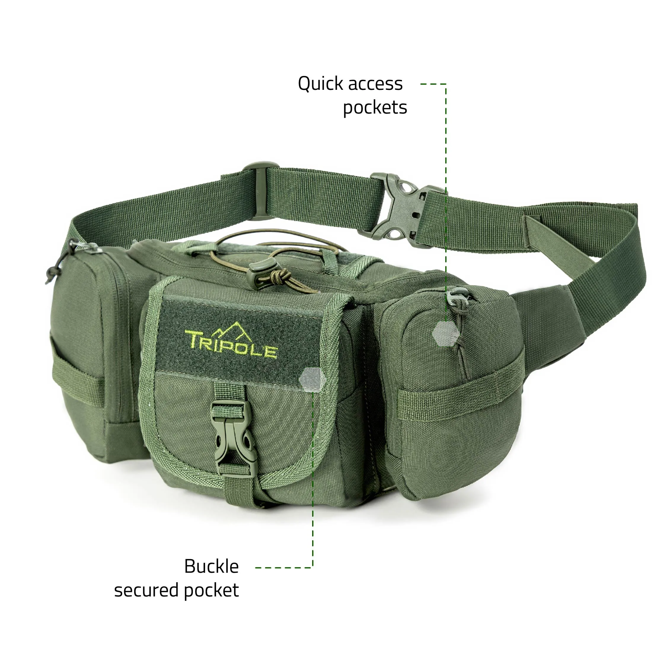 Tripole Tactical Waist Pack and Fanny Bag