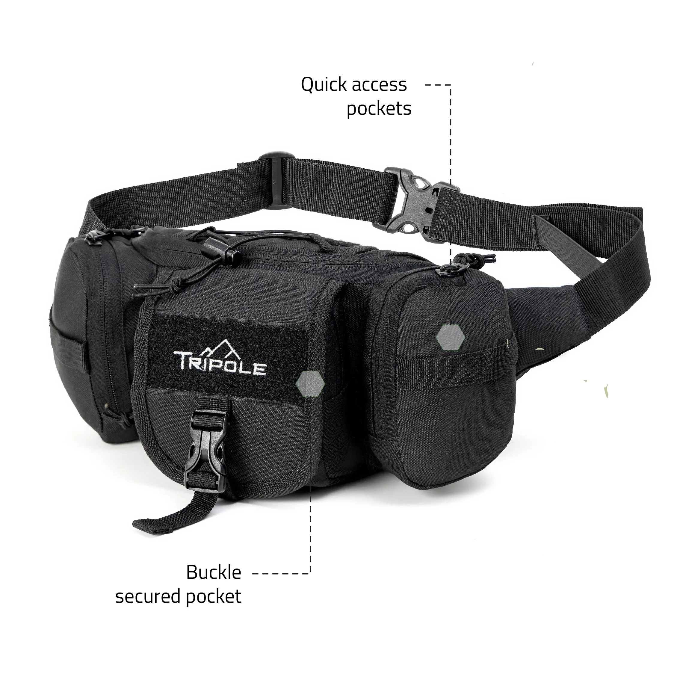 Tripole Tactical Waist Pack and Fanny Bag