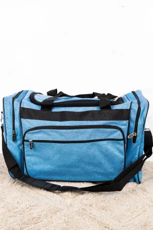 Turquoise Glitz & Glam Duffle Bag 20"