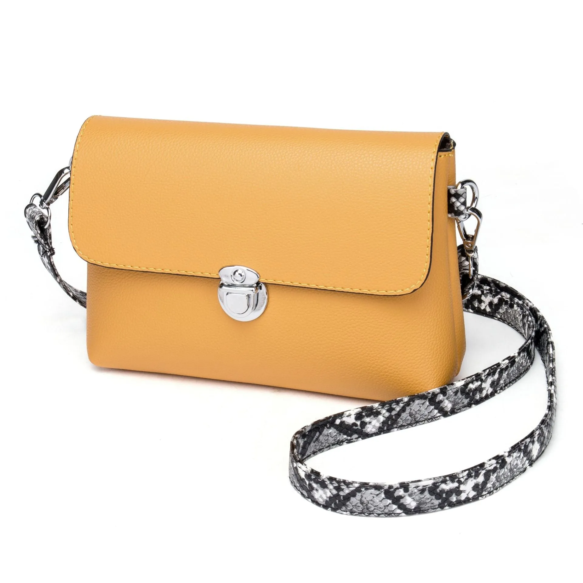 Two-piece New Hand Bag Shoulder Bag Snake Printed Bag