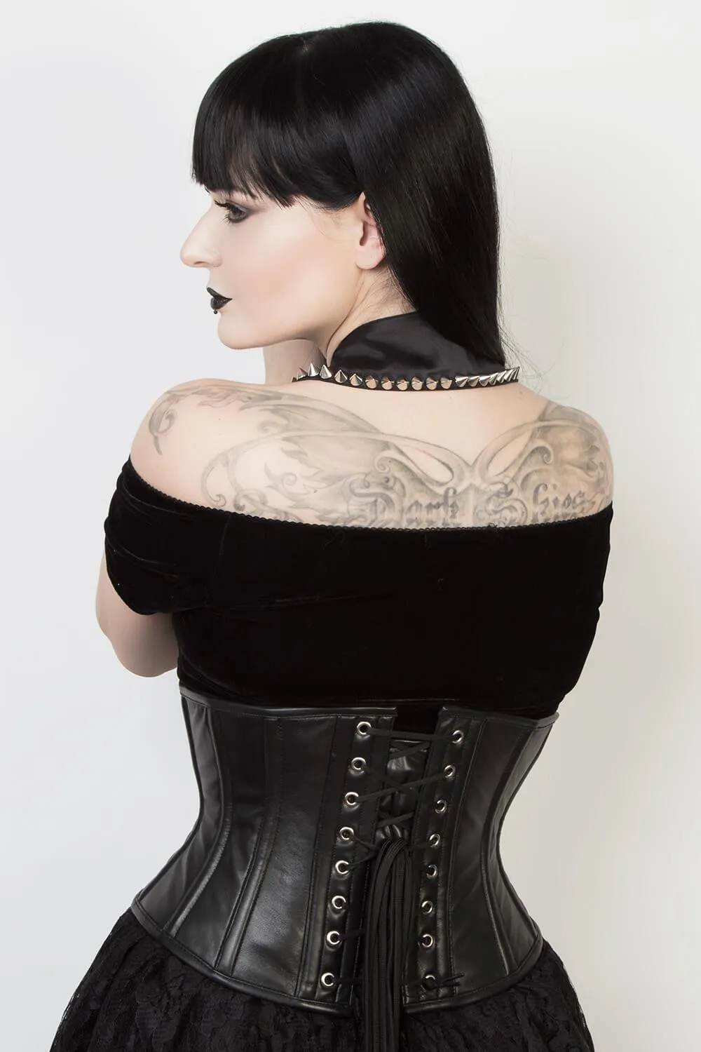 Underbust Waspie Leather Corset