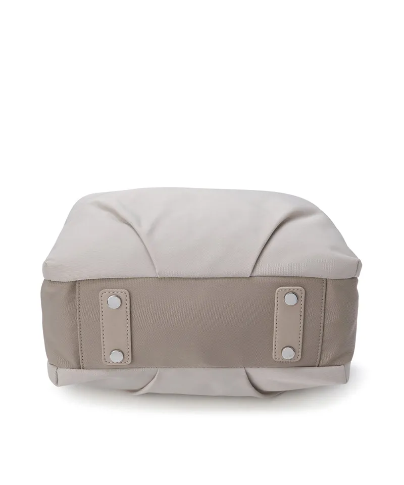 Uni Double Pocket Tote Bag - Beige