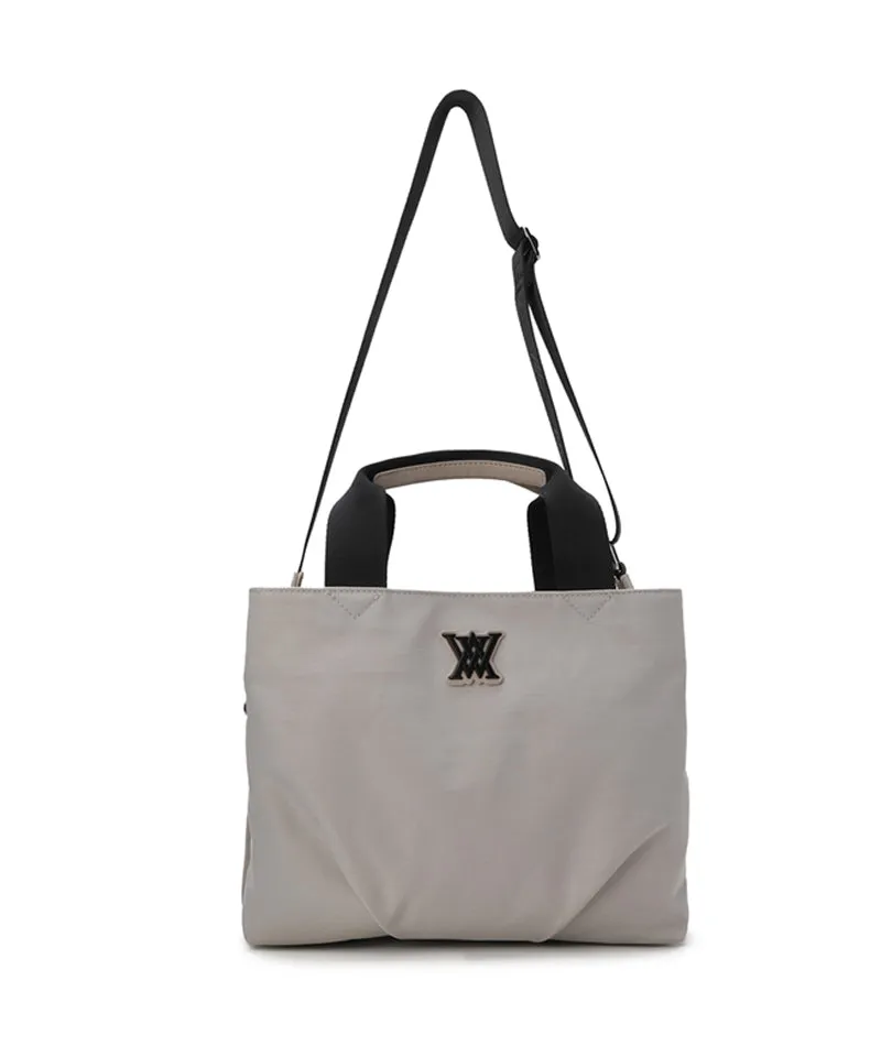 Uni Double Pocket Tote Bag - Beige