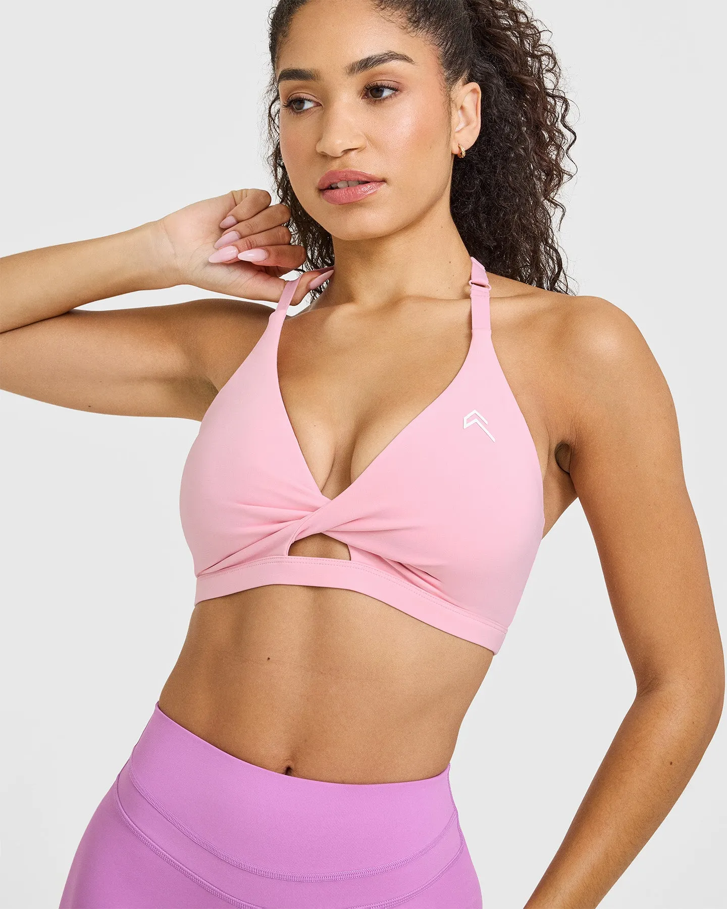 Unified Twist Sports Bra | Petal Pink