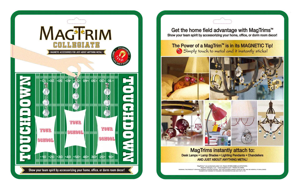University of Central Florida - Jersey  (set of 3)   MAGNETIC ORNAMENT