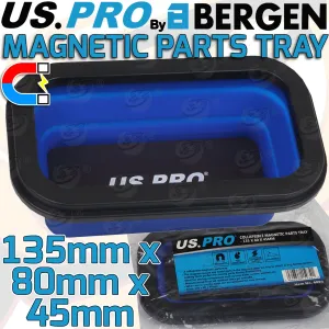 US PRO COLLAPSIBLE MAGNETIC PARTS TRAY ( 135mm x 80mm x 45mm )