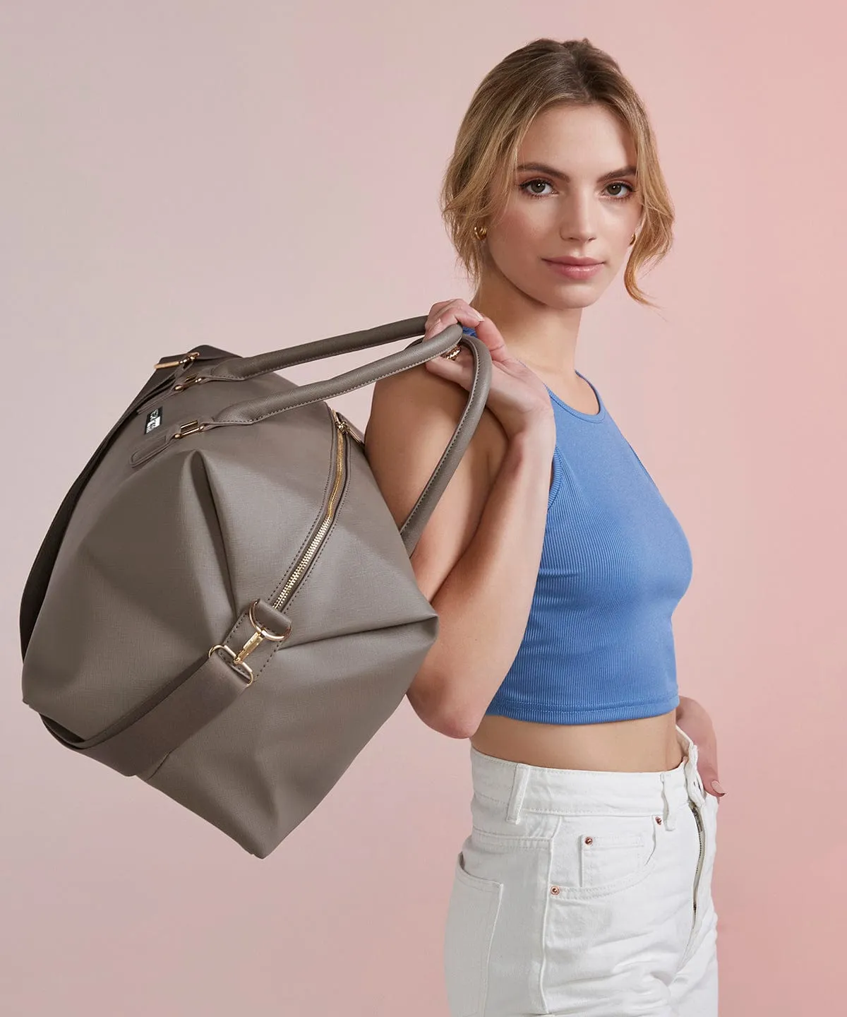 Vegan Grain Leather Boutique Weekender | Multiple Colours